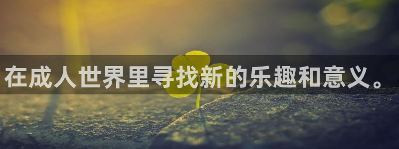 沐鸣注册地址：在成人世界里寻找新的乐趣和意义。