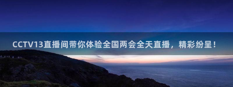 熊猫直播免费视频：CCTV13直播间带你体验全国两会全天直播，精彩纷呈！